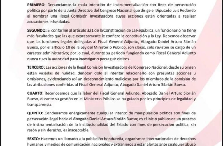 Liberales denuncia persecución política