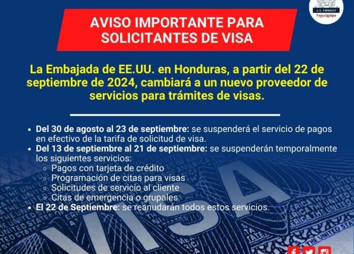 ¡ATENCIÓN CAMBIOS PARA VISA GRINGA!