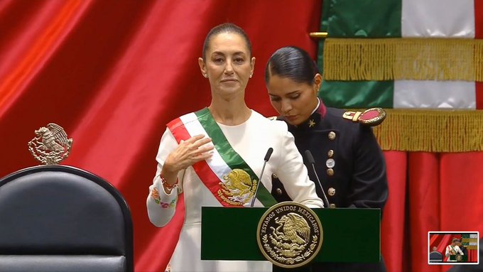 CLAUDIA SHEINBAUM ASUME COMO LA PRIMERA MUJER PRESIDENTA DE MÉXICO