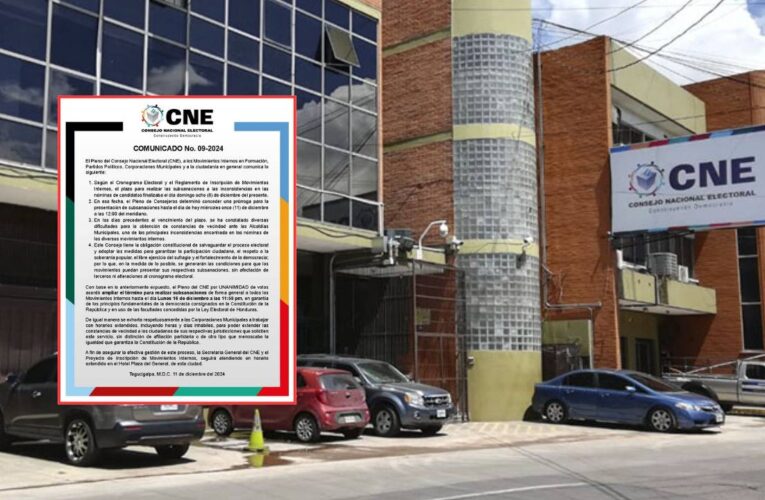 CNE SIGUE DANDO LARGAS AL PROCESO